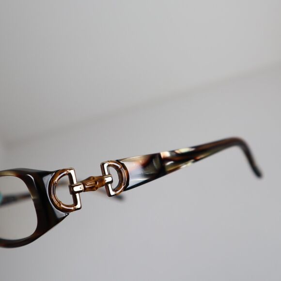 Gucci GG3009 SVF Brown Tortoise Rectangular Glasses Frames 48-17-130mm - Picture 10 of 12